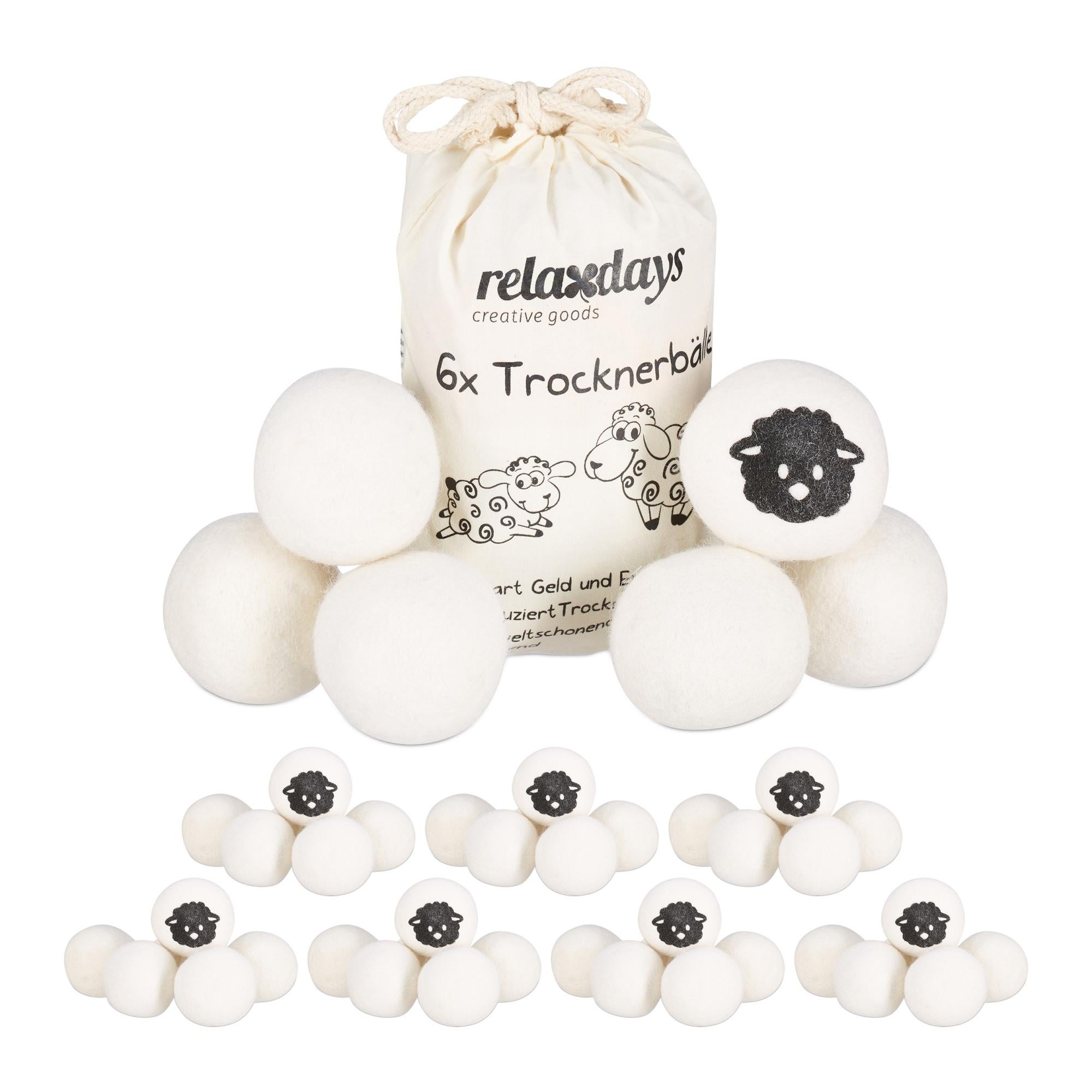 Relaxdays 8x palline per l'asciugatura - acquista su