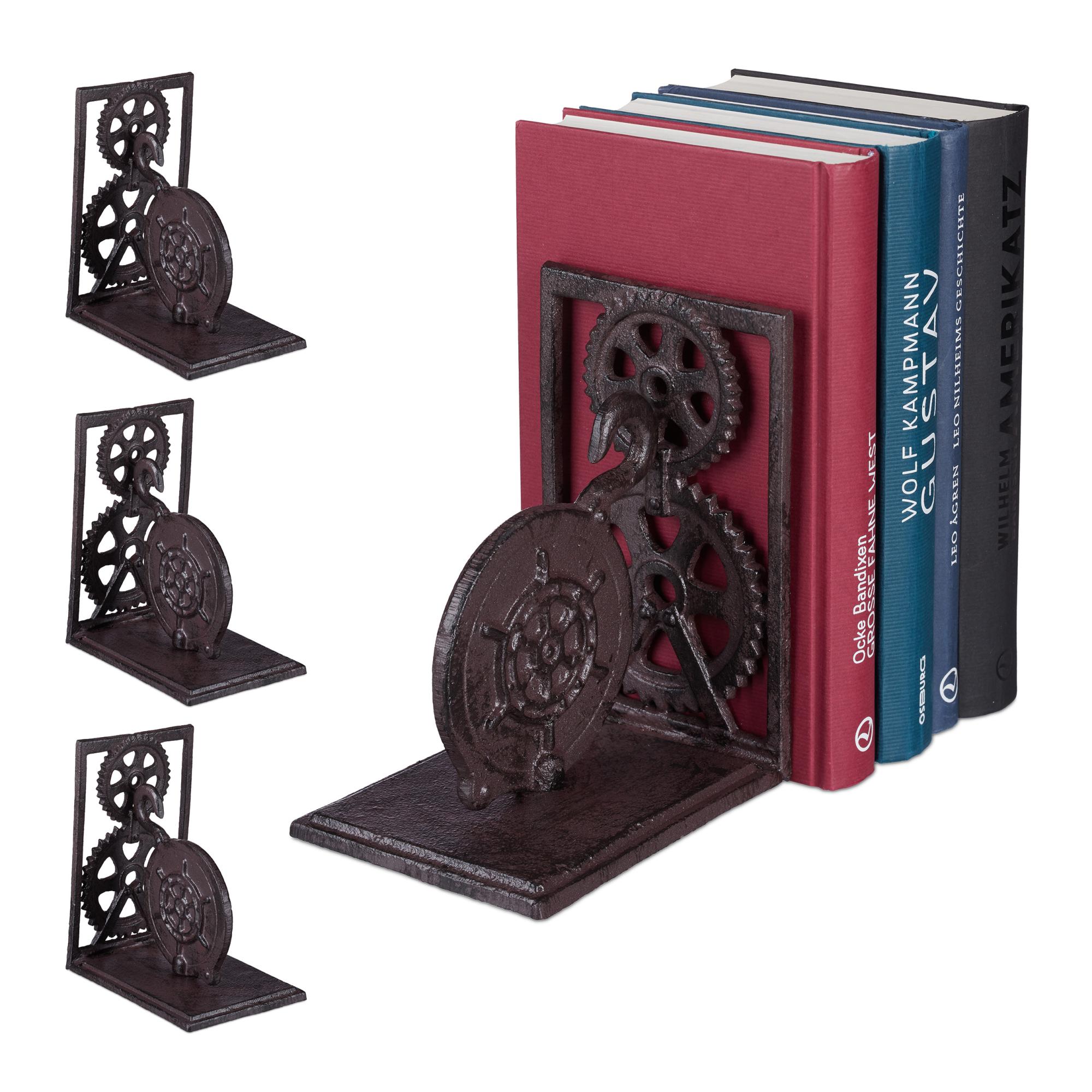 Supporto Libri Elefante In Ghisa Destro 15 Cm
