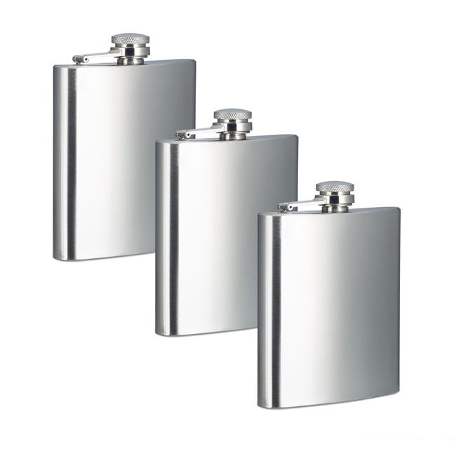 Set Fiaschetta Con Stemma UDSSR 230 Ml, CCCP/acciaio INOX (l6T