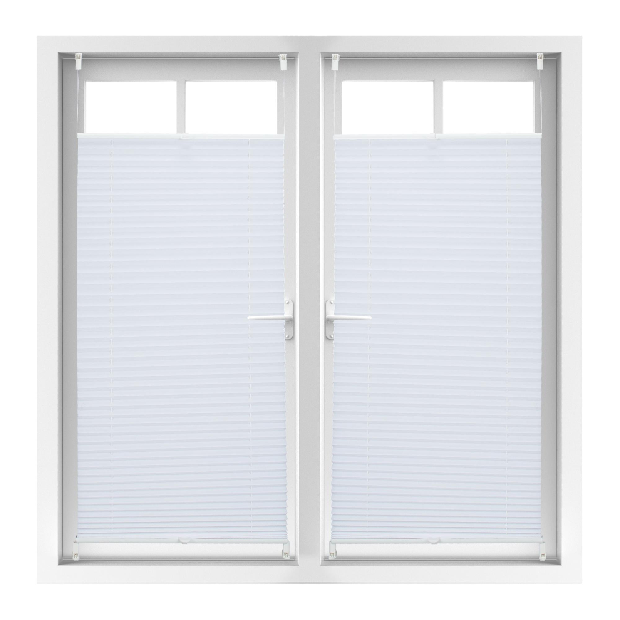 Store vénitien sans perçage, lot de 2, volet fenêtre, laisse passer la lumière, L x H env