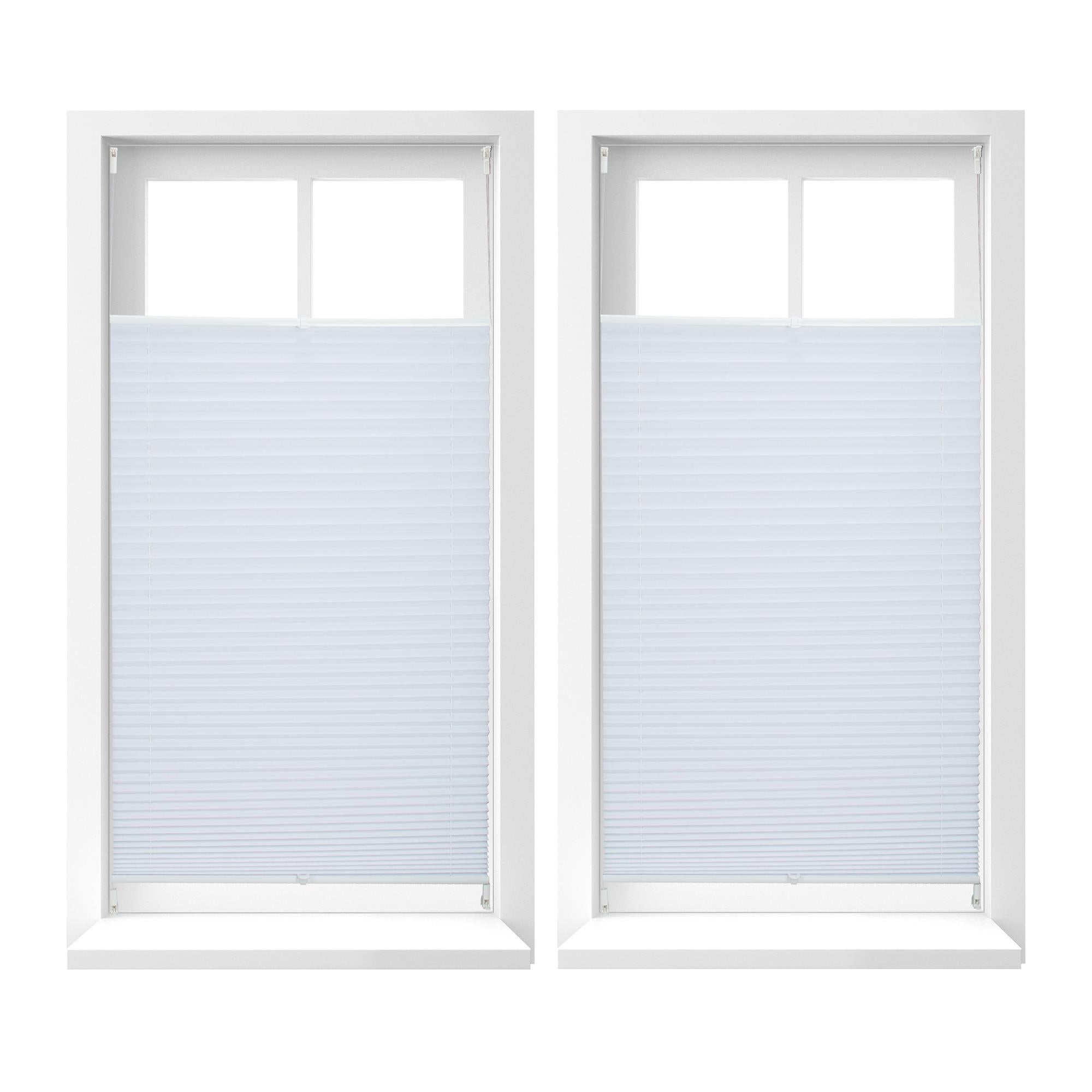 Store vénitien sans perçage, lot de 2, volet fenêtre, laisse passer la lumière, L x H env