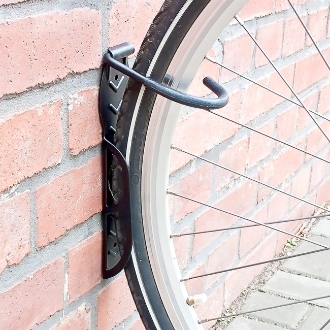 Gancio supporto per appendere bicicletta portabici a soffitto a parete