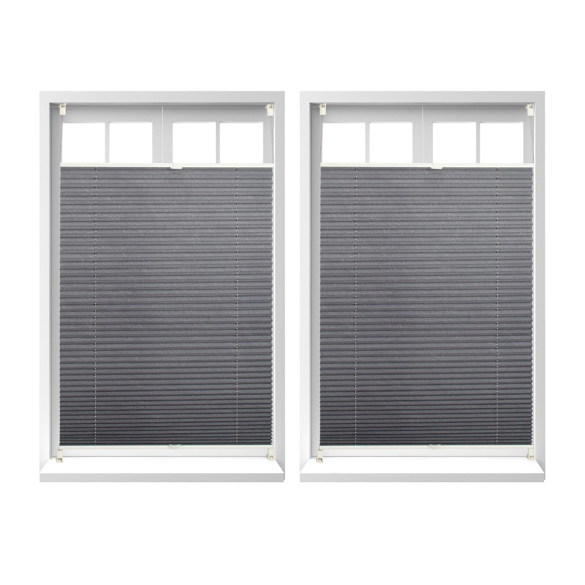 Store vénitien sans perçage, lot de 2, volet fenêtre, laisse passer la lumière, L x H env