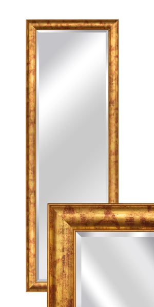 Miroir Mural 74x43cm Décor Bois Miroir Avec Cadre en Bois avec