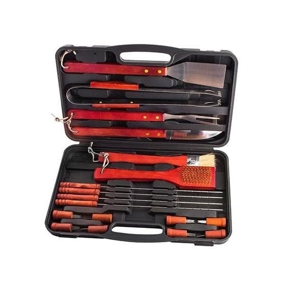 Mallette Ustensiles Barbecue BBQ Master Tools 18 pièces - Barbecue