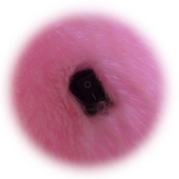 Coussin lumineux à LEDs forme coeur oreiller bleu - 4