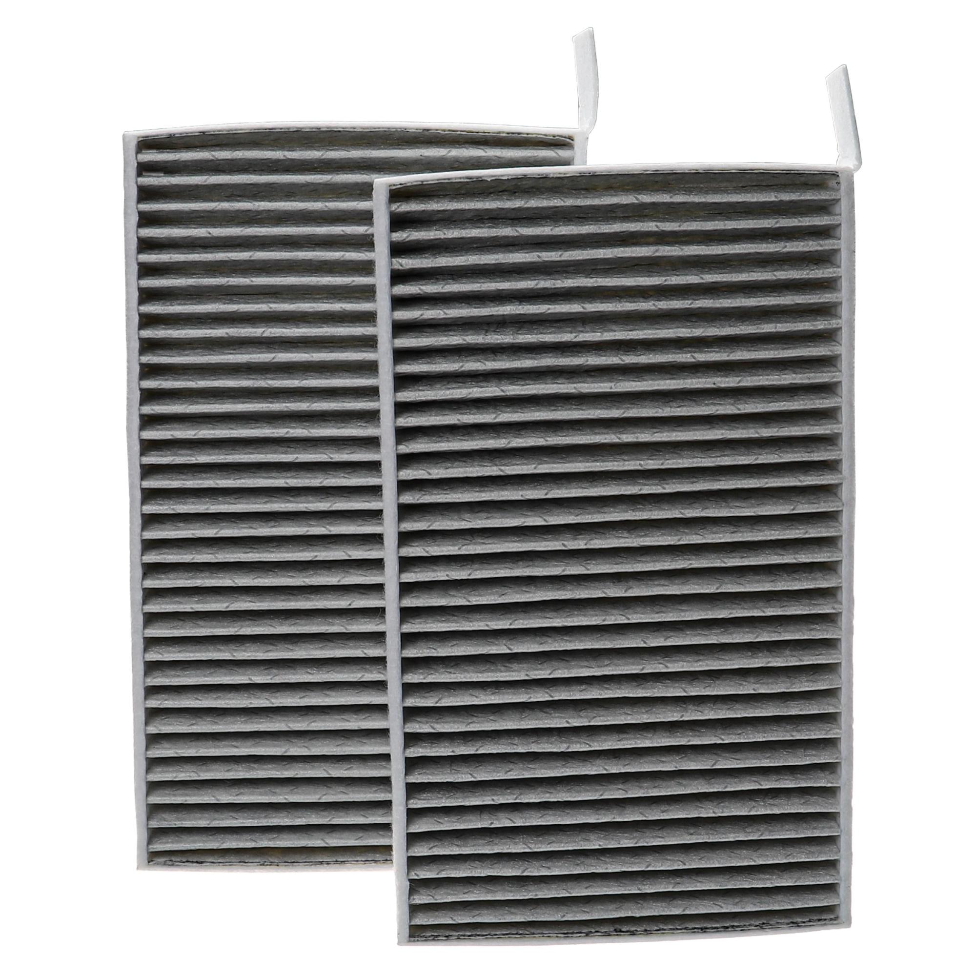 vhbw 4x filtro a carboni attivi compatibile con Franke Maris FMA 605 BK XS, Maris FMA 605 WH, Maris FMA 605 WH XS cappe aspiranti - 19,6 cm