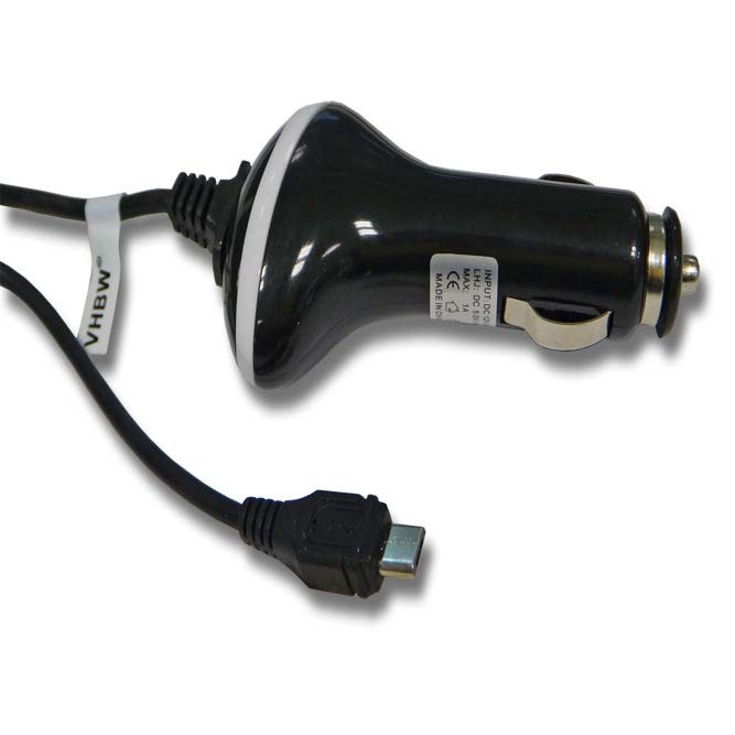 Vhbw Chargeur de voiture USB Adaptateur allume-cigare 12V pour Smartphone,  GPS, lecteur Mp3, Navi, etc. Micro USB