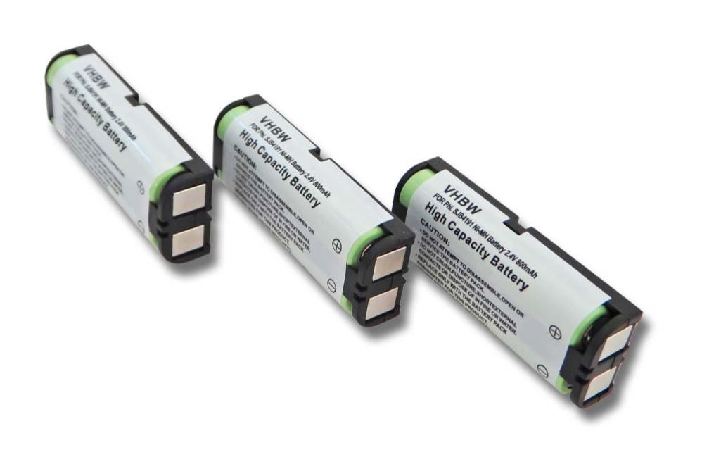 Vhbw Lot de 3 batteries de remplacement NiMH pour Téléphone fixe sans
