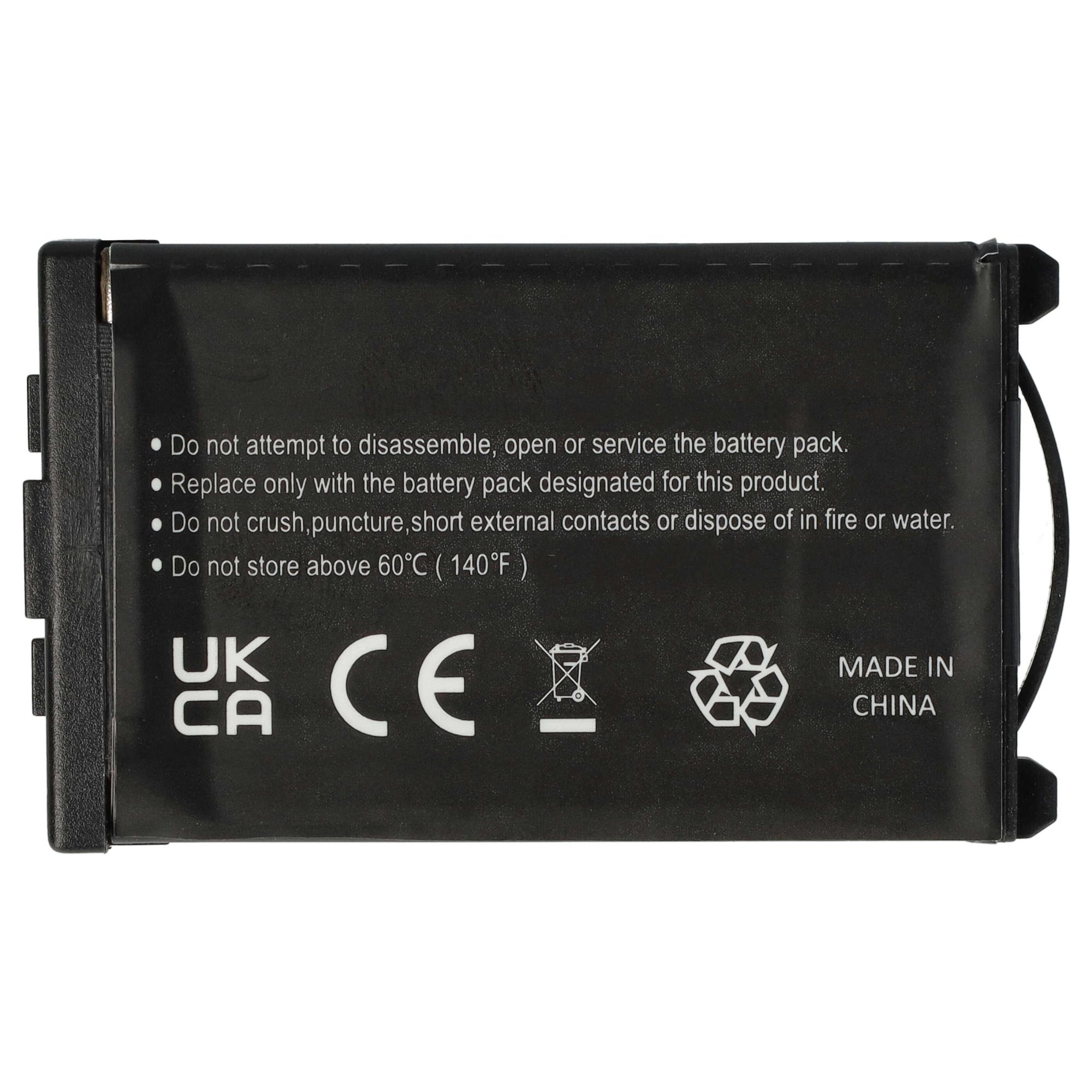 3x Batteries Pour Téléphone Fixe Mitel 612d, 622d, 630d - 800mAh Li-ion