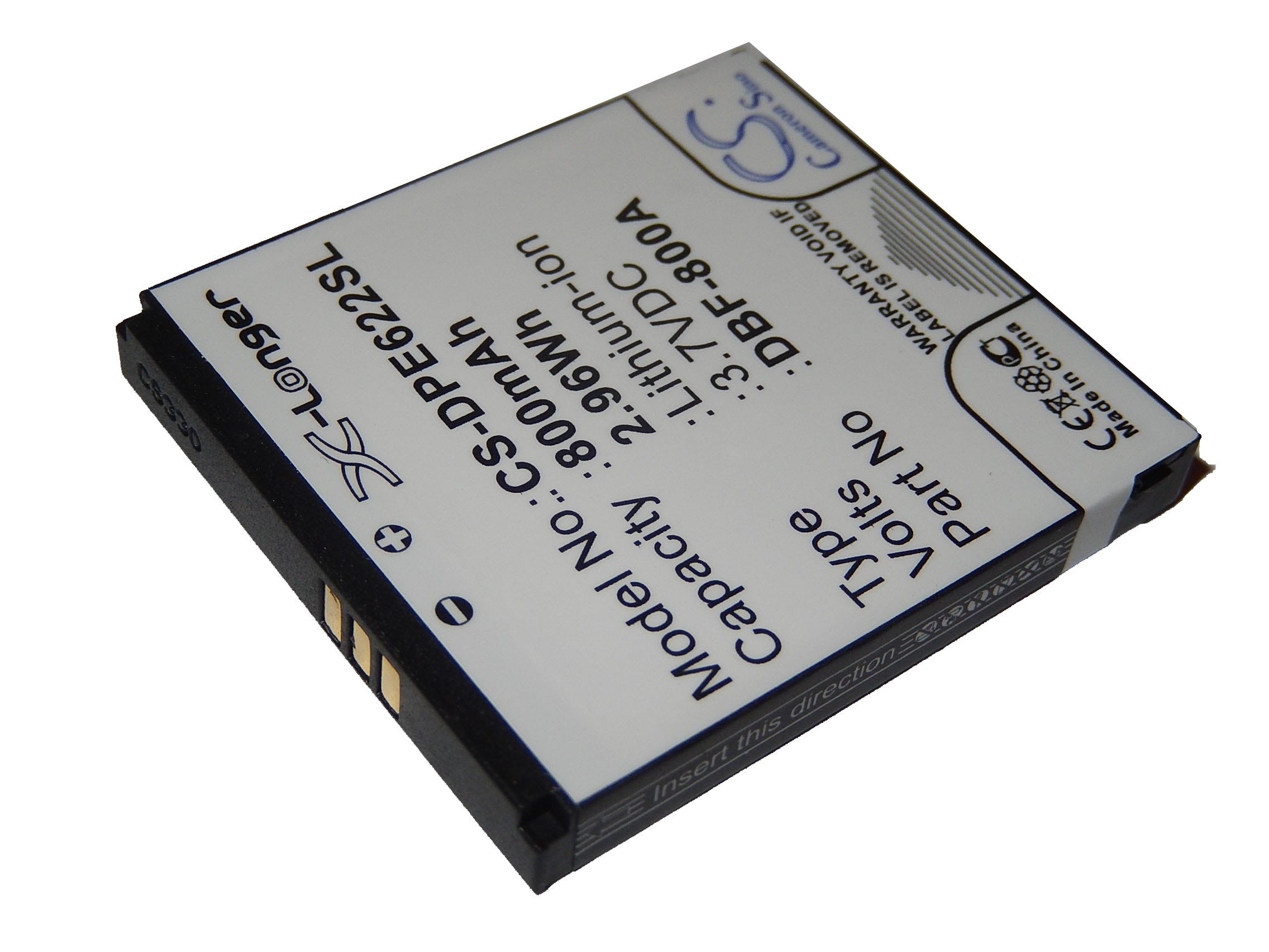 Vhbw Batterie remplacement pour Doro DBF-800A, DBF-800B, DBF-800C,  DBF-800D, DBF-800E pour téléphone portable (800mAh, 3,7V, Li-ion)