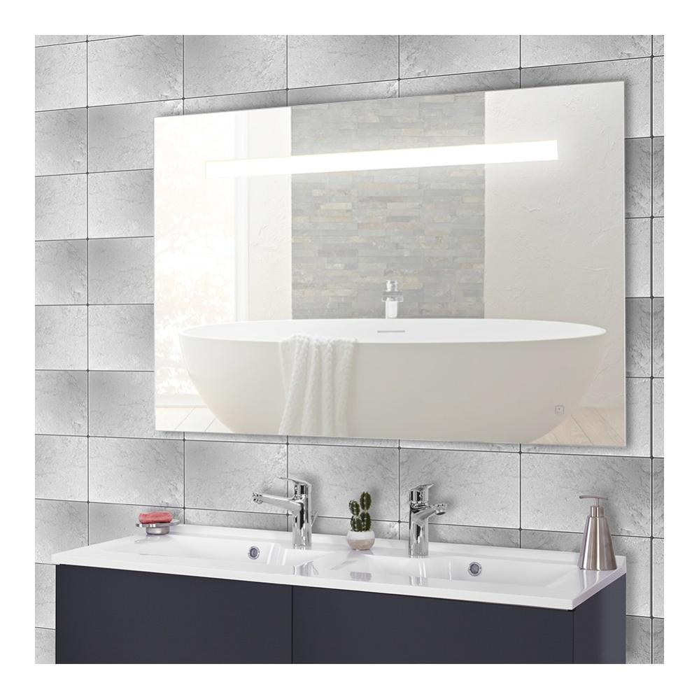 Miroir Elegance 140x80 Cm Éclairage Intégré À Led Et Interrupteur