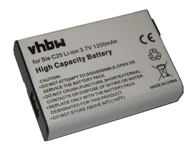 Vhbw Batterie compatible avec Siemens C25, C28, C25 power, C2588, C25e ...