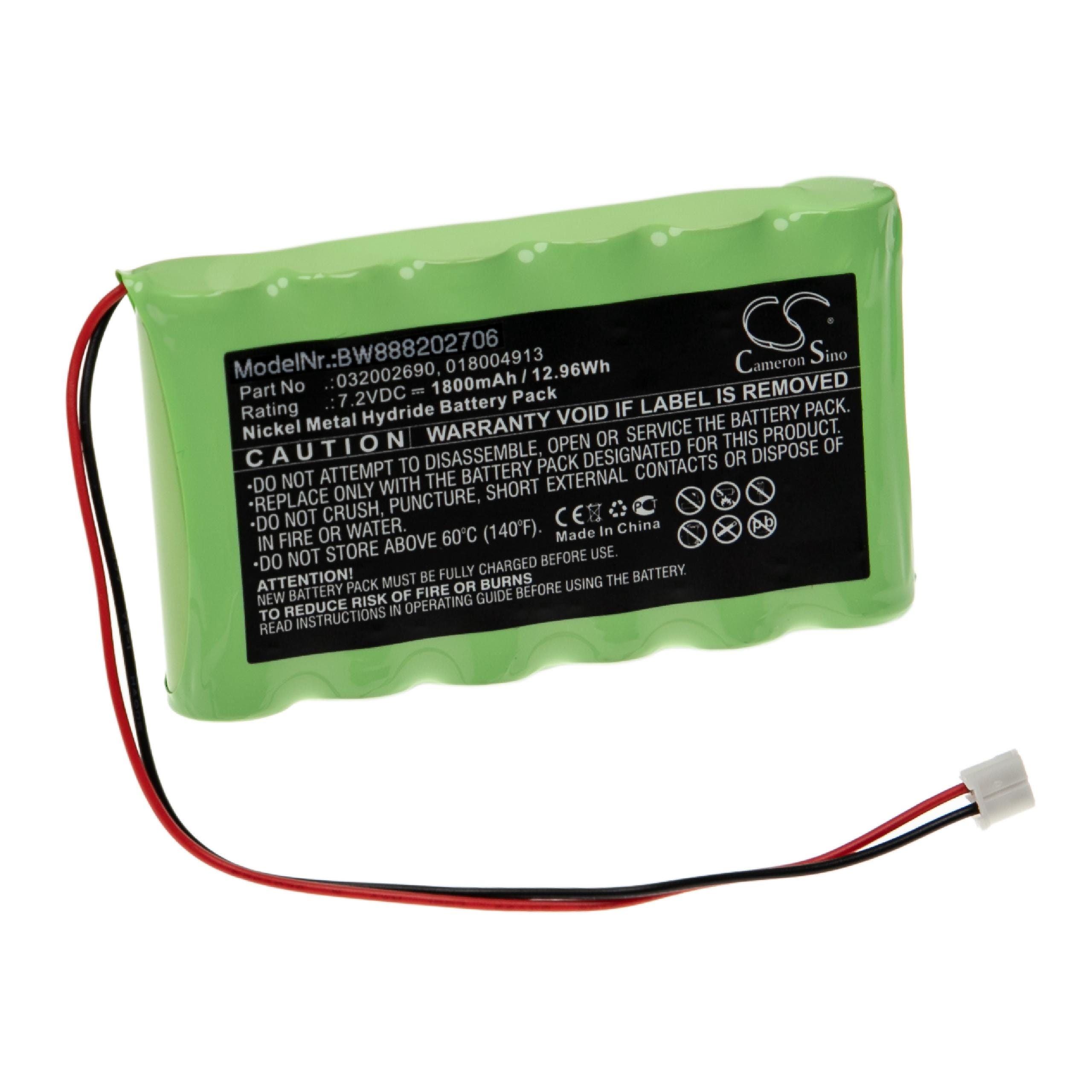 Vhbw Batterie compatible avec Compex Sport 2, Sport 3, Sport 300, Sport 3  Vascular, Sport 400 appareil médical (1800mAh, 7,2V, NiMH)