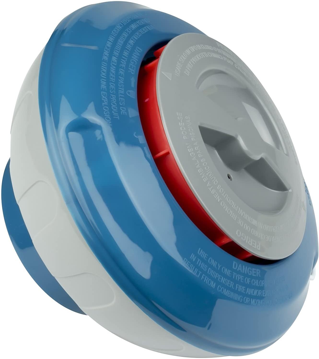 Astralpool 69668 Dosificador Pastillas Flotante Piscina Blue Line, Azul/Blanco