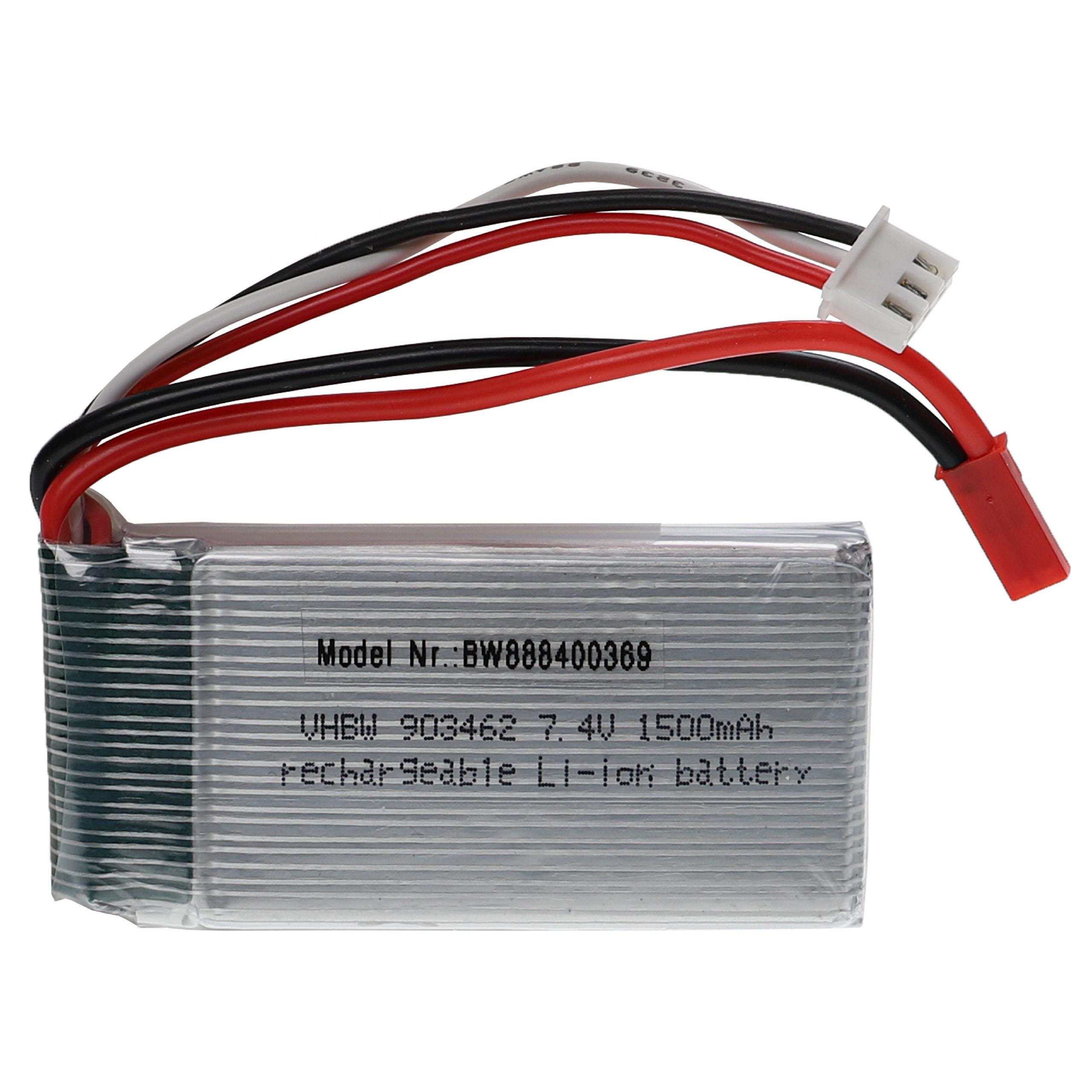 Vhbw Batterie compatible avec BEC connecteur pour modéle RC par ex