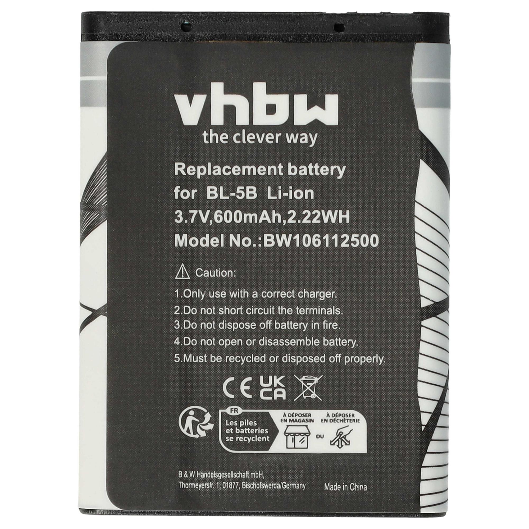 Batterie 1100mAh Compatible Wiko F200 - Remplace B2860, Li-ion, 3.7V, Par TECHTEK