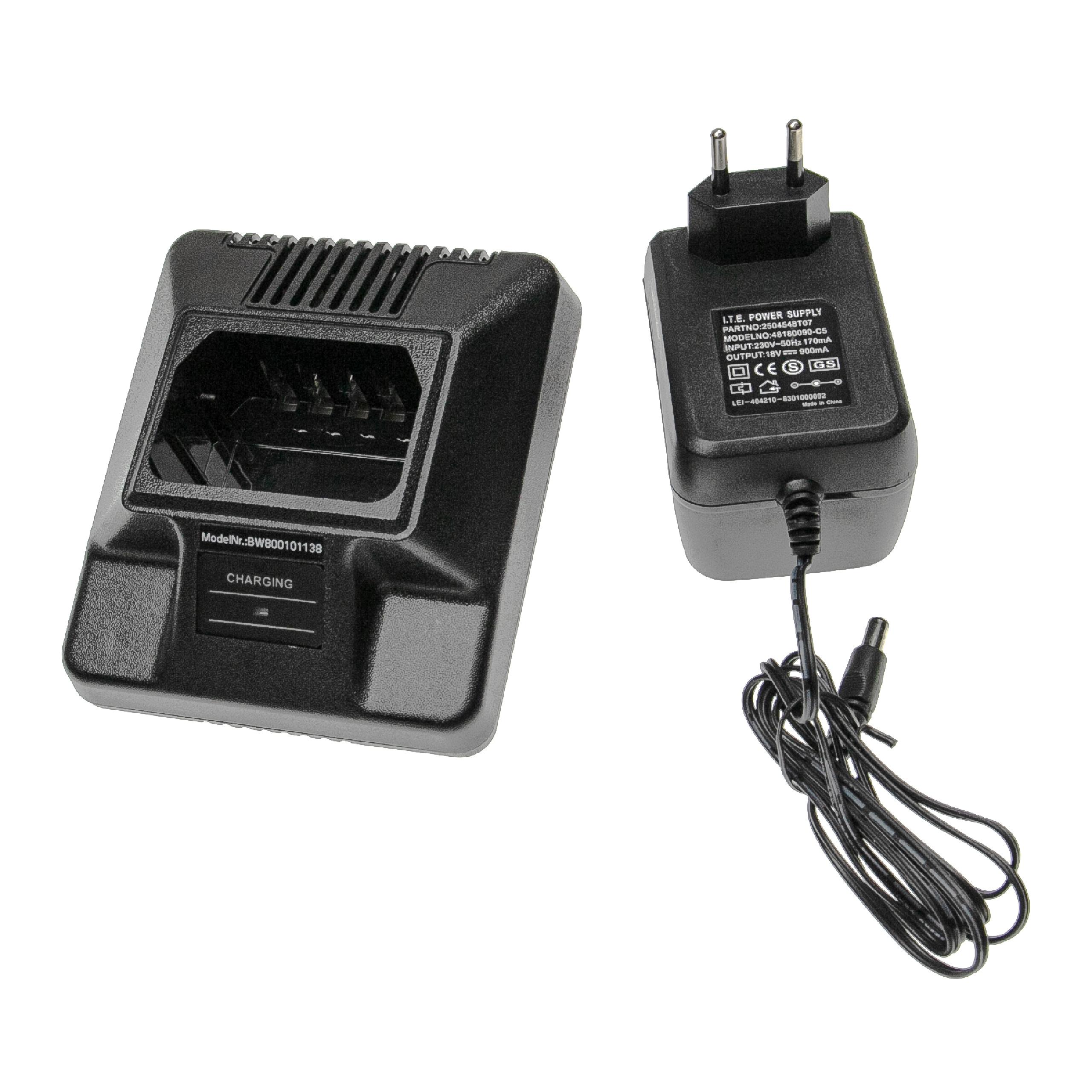Vhbw caricabatterie compatibile con Motorola P080, P110 batteria di walkie  talkie, radioline (stazione di ricarica, alimentatore + cavo da auto)