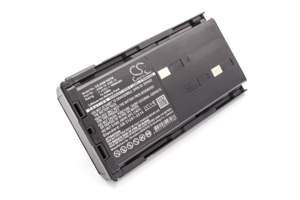 Batterie 2000mAh 7.4V Pour Talkie-walkie Kenwood TK-3360M/E | Compatible KNB-24, KNB-25, Etc. | Li-ion