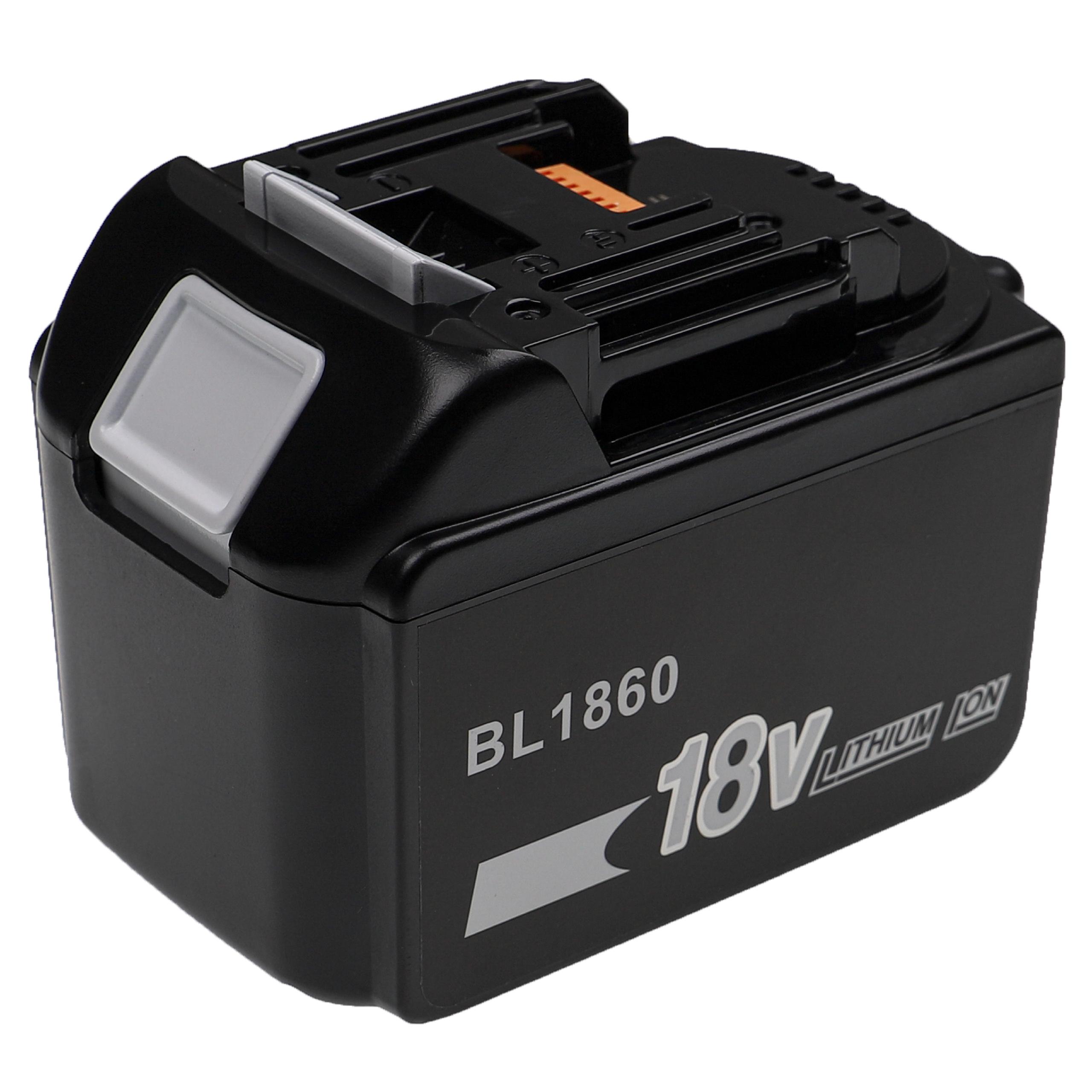 EXTENSILO Batterie remplacement pour Makita BL1860, BL1860B, BL1890,  BL1890B, LXT400, XRU02Z pour outil électrique (6000 mAh, Li-ion, 18 V)