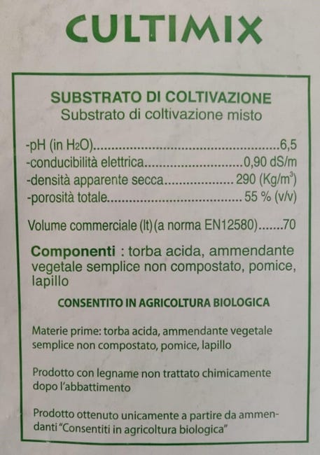 Terriccio Universale Biologico CULTIMIX LT.70 - Con Torba, Pomice E Fibra Di Cocco, Per Tutte Le Piante - Foto 6