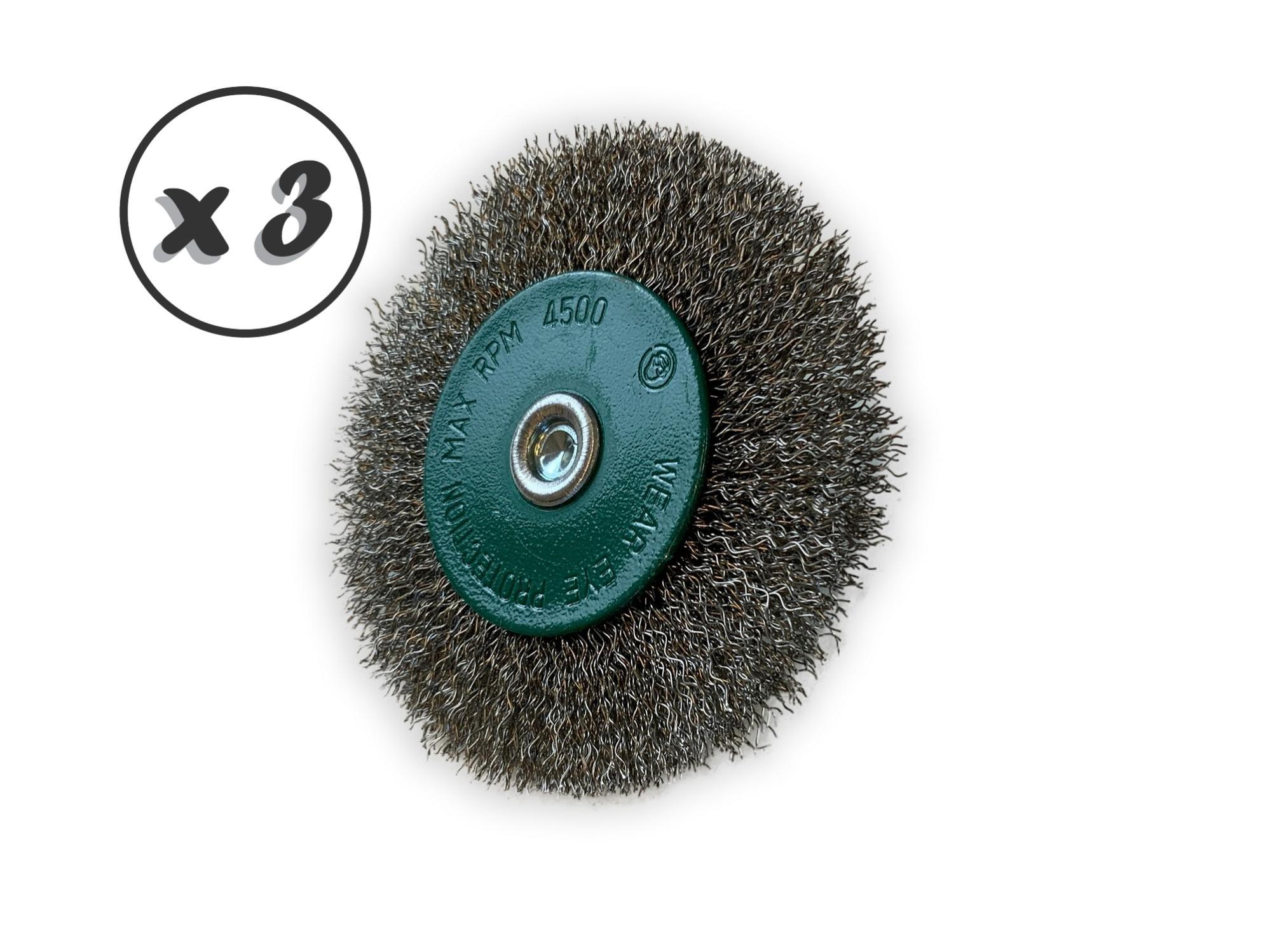 Lot De 36 Brosses Métalliques ATOPLEE - Tige 3 Mm - Pour Nettoyage Rouille, Peinture - Compatible Perceuse