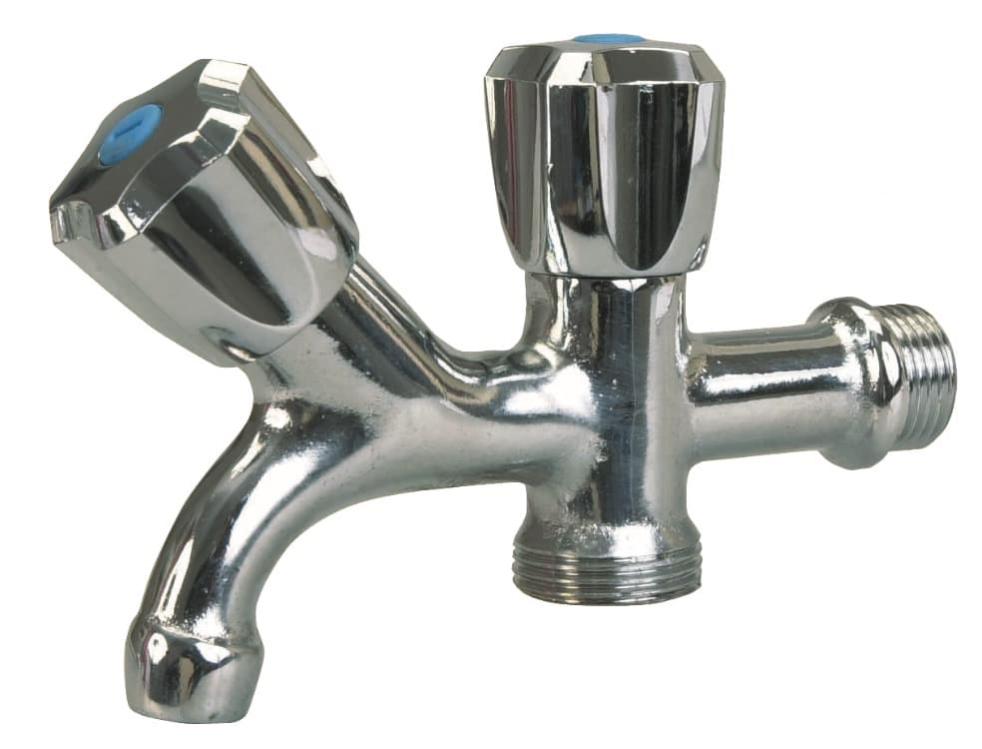 ROBINET 2 VOIES EVIER - MACHINE A LAVER diamètre 1/2" (15x21) diamètre