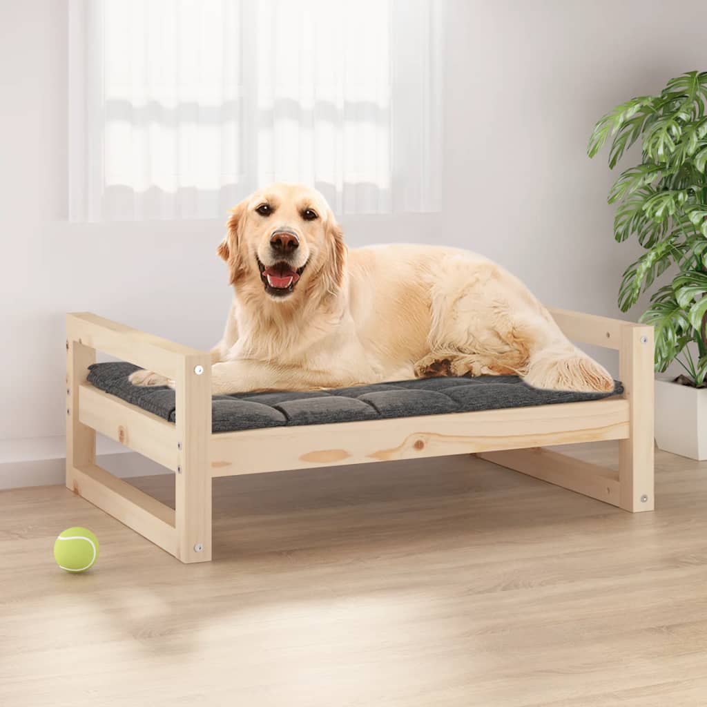 VidaXL Cuccia per Cani 75,5x55,5x28 cm in Legno Massello di Pino