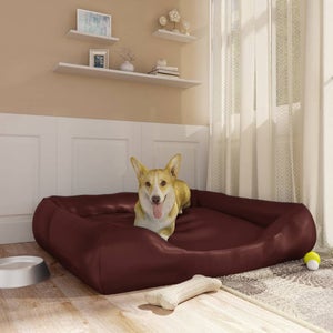 VidaXL Lettino per Cani Grigio 90x70x23 cm Peluche