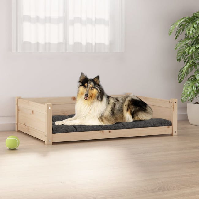 VidaXL para perros madera maciza pino 95,5x65,5x28 cm | Leroy Merlin