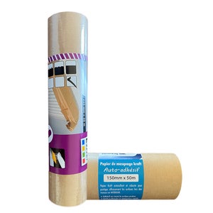 Hinrichs 3x Ruban Adhésif Kraft Papier 50mm - 3 Rouleau Adhesif Carton de  50m de Ruban Adhesif Kraft - Cutter gratuit - Ruban Adhésif Marron pour  cartons de déménagement, rénovation, loisirs créatifs : : Bricolage