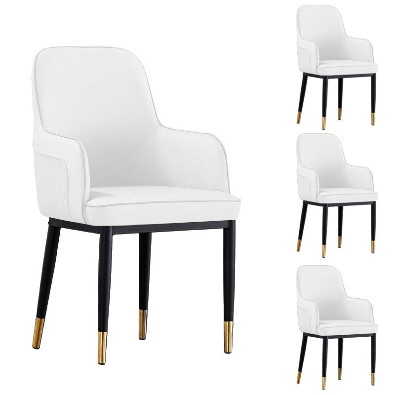 Lot de 4 chaises Scandinave blanche design en polypropylène - Inspiration  Luxe