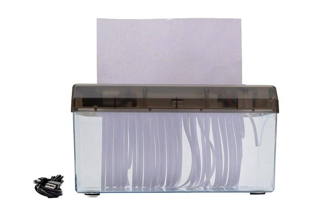 Tritadocumenti Elettrico Stakmann - Distrugge Fino A 6 Fogli A4 + Carte Di Credito, 190W, Compatto Per Ufficio - Foto 2