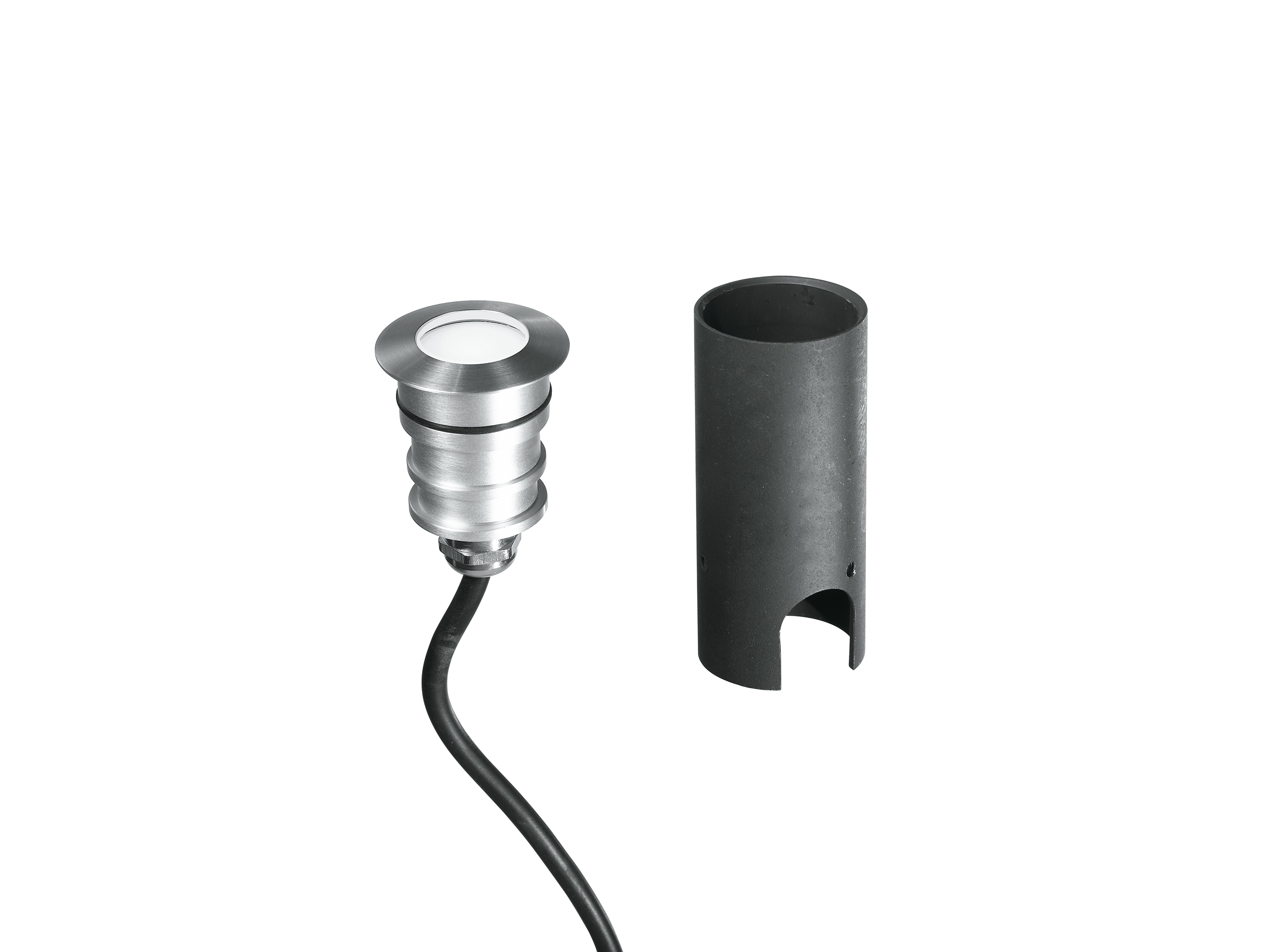 Led de exterior transitable impact dc24v redondo niquel 3w 4000k (luz natural)