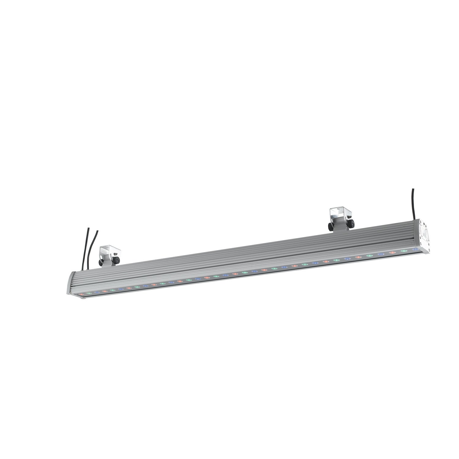 Barra wallwasher led de aluminio 36 luces led de 2w con función rgb ip65 122 5 cm..