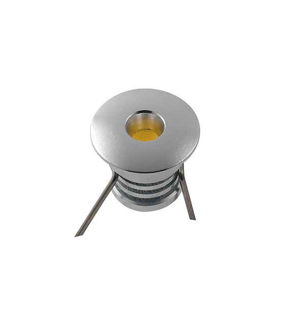 Empotrable starlight blanco y plata en aluminio 0 2 w 11 lumen luz azul