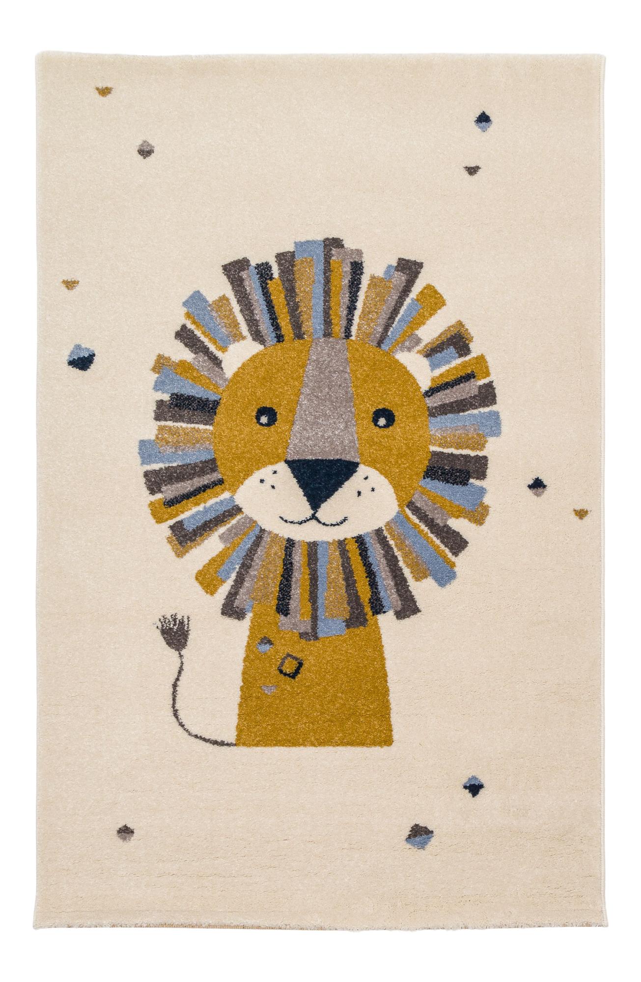 Tapis Enfant Lion Multicolore 80x150 Leroy Merlin