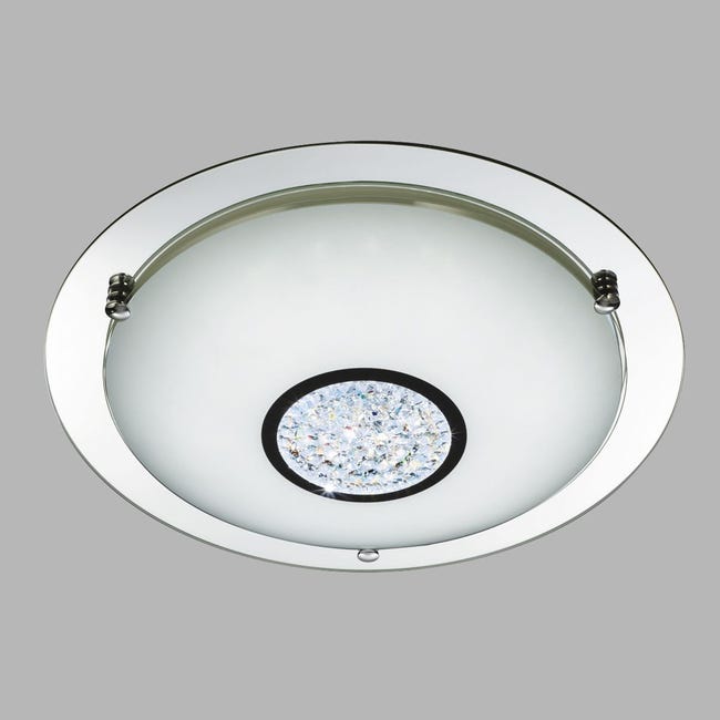 Plafonnier design Corep Opah Chrome Métal – Plafonniers salle de bain chez  Web-Luminaire