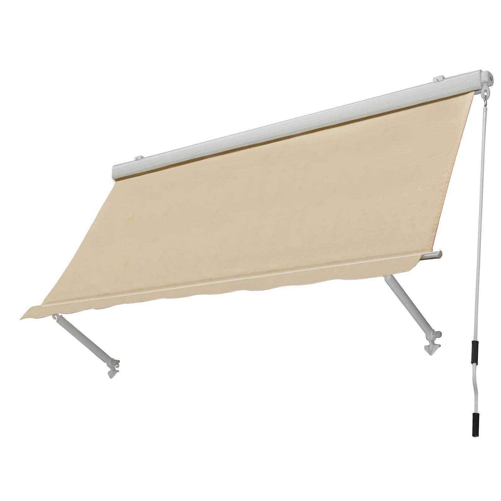 Decorspace Store à cassette pour balcons et vérandas avec bras en tissu