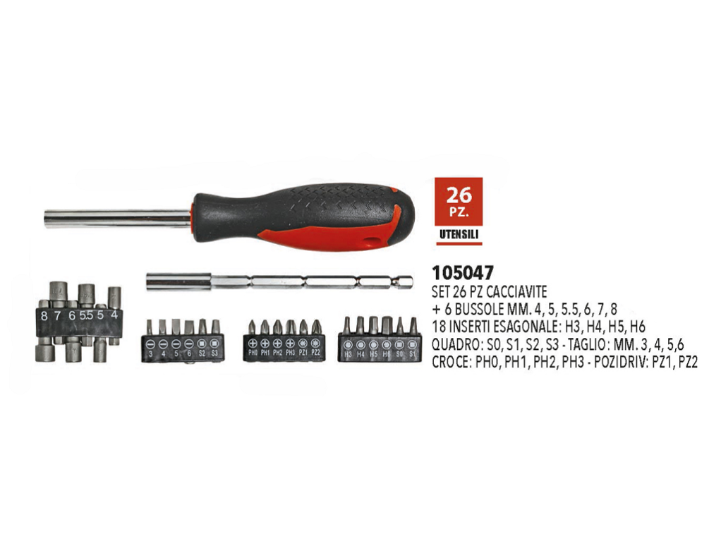 Set 57 Cacciaviti Inserti E Bussole Stanley
