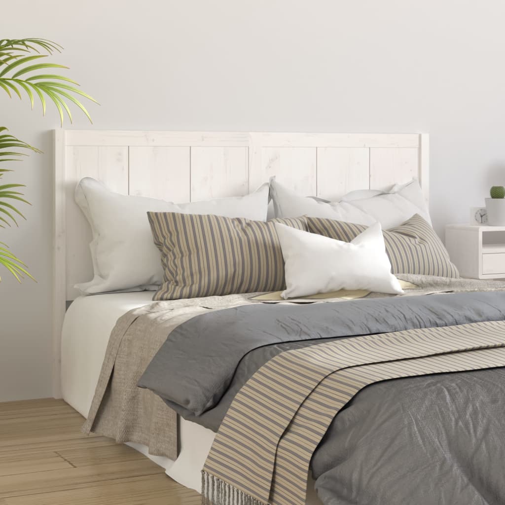 Cabecero de cama madera maciza de pino blanco 140,5x4x100 cm - referencia  Mqm-818866