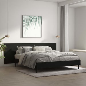 vidaXL Testiera Letto Grigio Scuro in Tessuto 140x200 cm