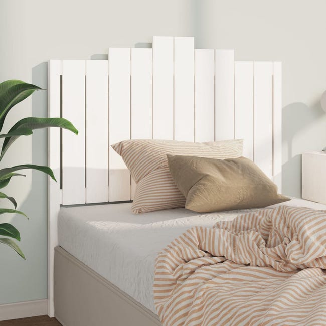 Antemano monitor comprador VidaXL Cabecero de cama madera maciza de pino blanco 106x4x110 cm | Leroy  Merlin