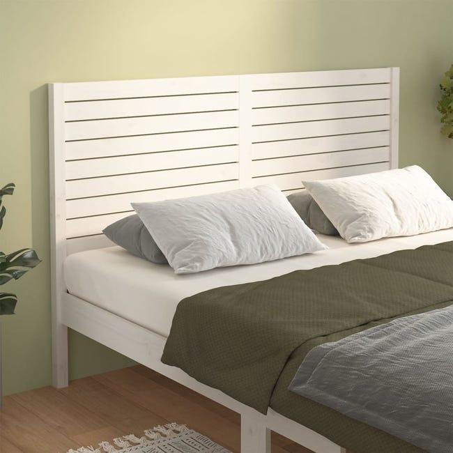 Cabecero de cama madera de pino blanco cm | Leroy Merlin