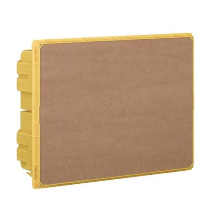 Yellow Back Box Modulo back box Line Space Yellow 12 DIN Bticino F315S12 | Leroy Merlin
