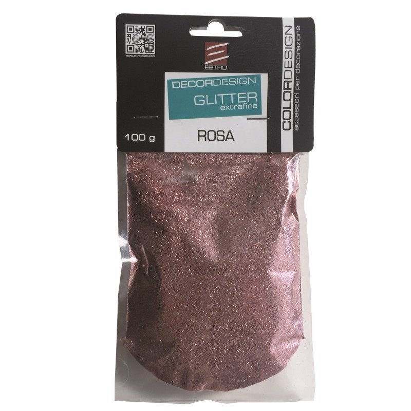 Pittura glitter - Rosa cipria - 80 ml