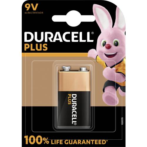 Pila alcalina Duracell Plus Power 9V. Venta online de pilas.