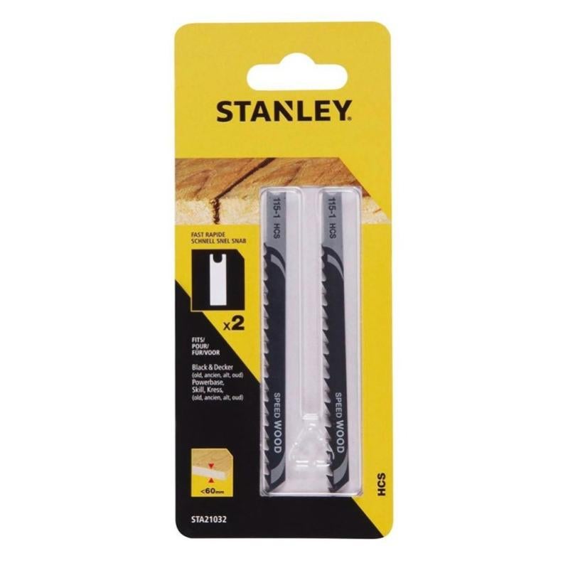 STANLEY STA27040-XJ 5-Pack Saw Blades - For Cutting Wood And Metal, Multipurpose Blades
