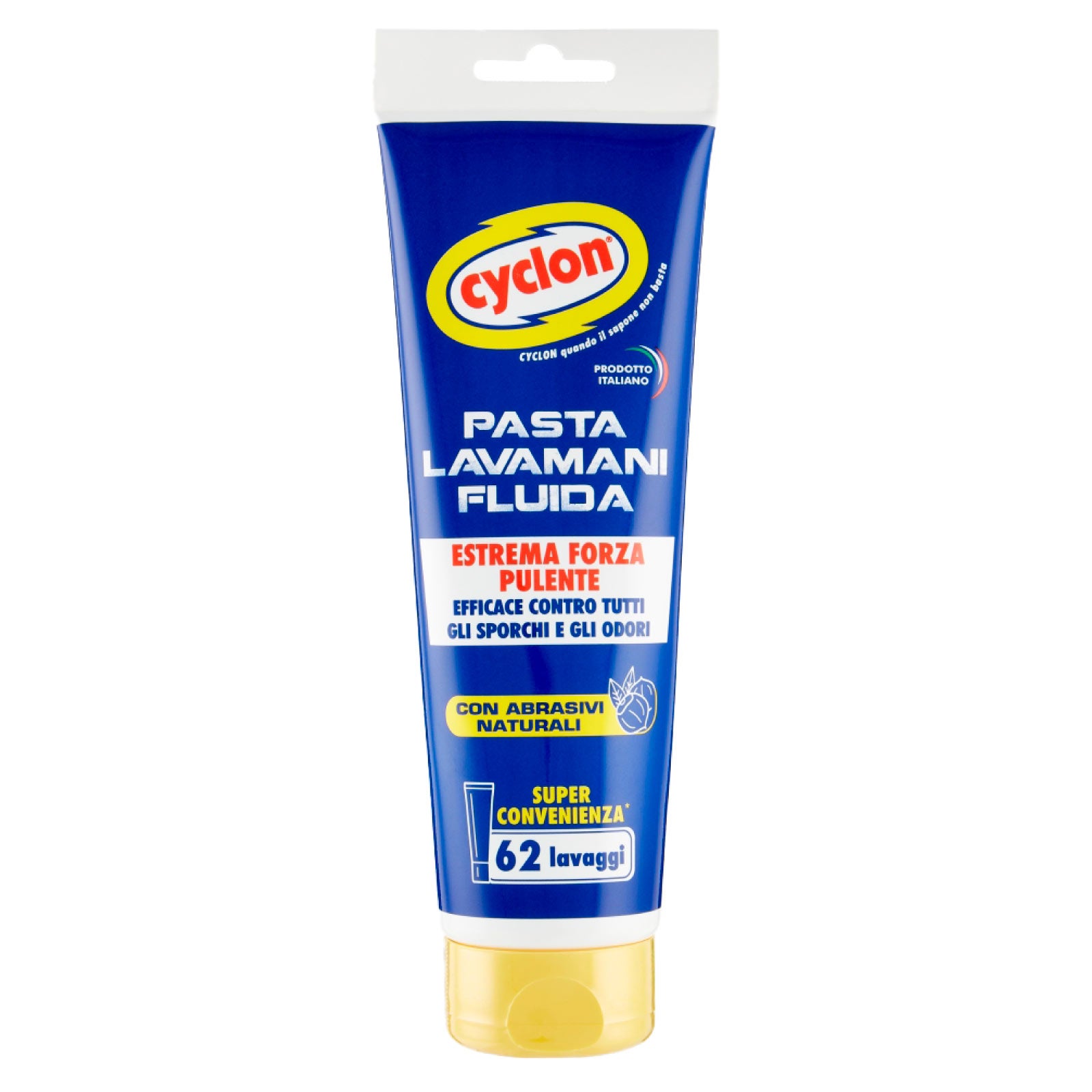 Cyclon Pasta Lavamani Fluida Estrema Forza Pulente con Abrasivi Naturali -  Flacone da 250ml