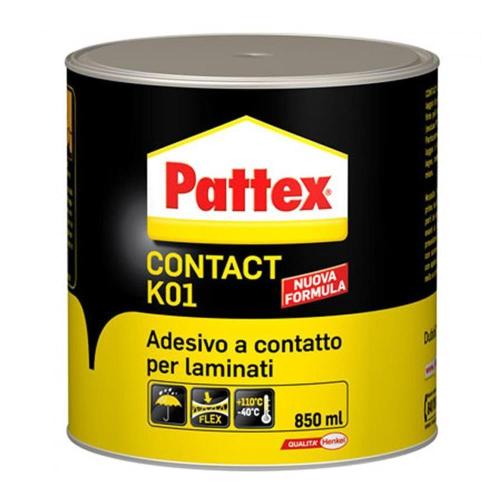 PATTEX ADESIVO COLLA CONTACT K01 GR.850 PER GOMMA SUGHERO FINTE